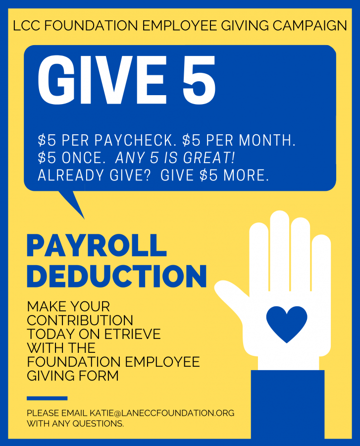 Give 5 Employee Campaign Form poster