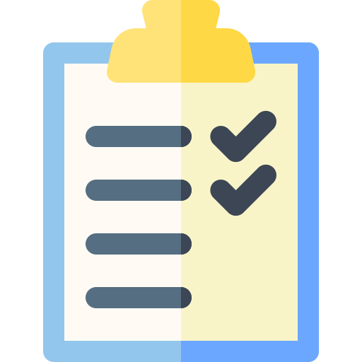 Accessibility checklist. Checklist icon created by flaticons.com