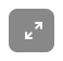 Full screen button example showing two diagonal arrows pointing away frome each other. 