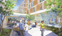 Mary Spilde Downtown Center student housing architect rendering