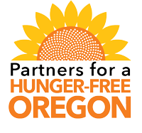 Hunger Free Oregon logo, sunflower