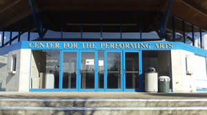 front of the performing arts building
