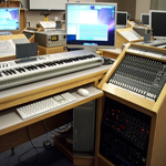 a single workstation in the music lab