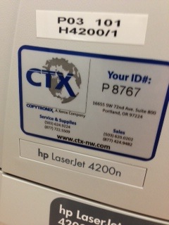 image of P Number Sticker from CTX