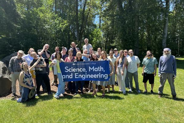 Picture of Science Division employees at the year-end picnic