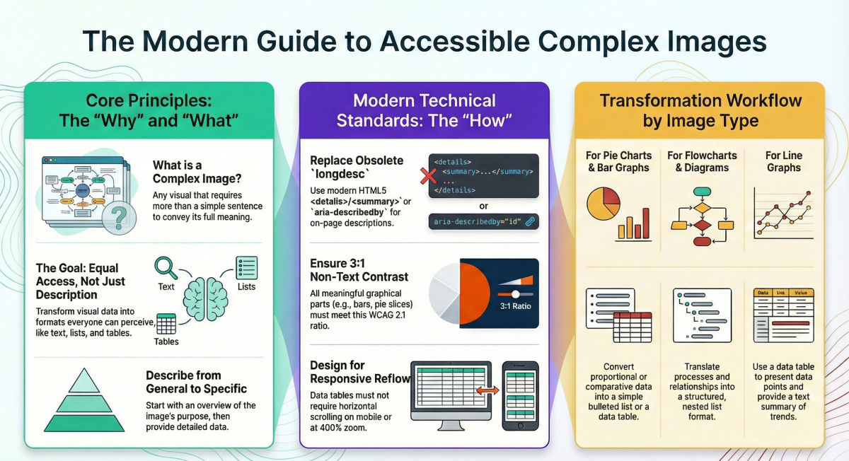 Infographic summarizing complex images