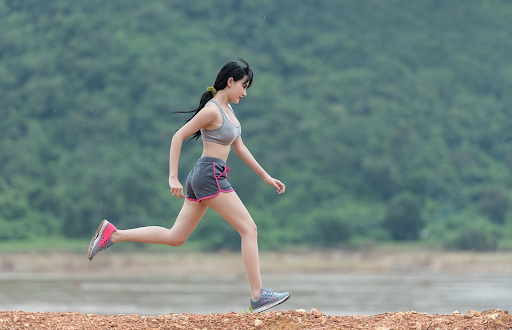 Example image of woman running