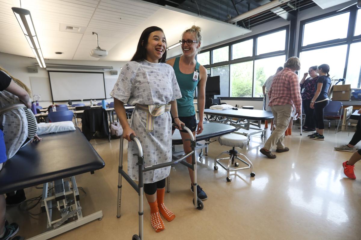 Picture of students in Health Professions.