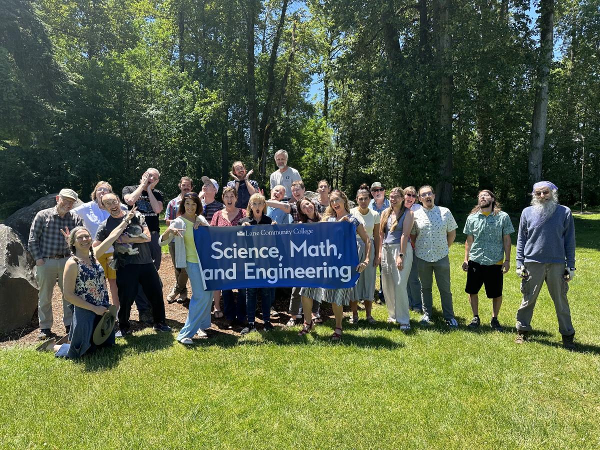 Picture of Science Division employees at the year-end picnic