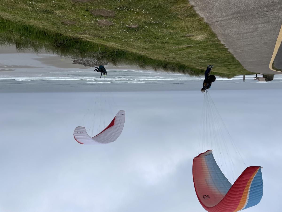 Picture of paragliders