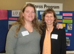 Photo at Health Fair, Wendy Simmons on right